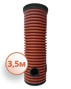 Дренажный колодец d368 h3500 с зеленой крышкой (отводы 160 мм) 0
